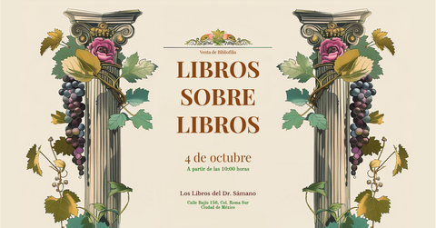 Evento exclusivo: "Libros sobre libros" - Una joya para bibliófilos y coleccionistas